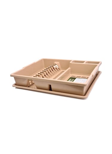 Dish Rack With Tray Brown 38.5x8.5cm