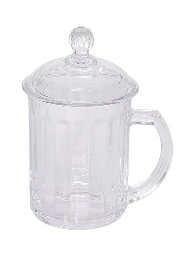 Tea Cup With Cover Clear 8x15.5cm