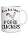 Funnwear Rise And Shine Mother Cluckers! Funny Coffee Mug Rooster Themed Gifts Chicken Coffee Cup for Women, 11oz White Ceramic Coffee or Tea Mug Crazy Chicken Lady Mug for Chicken Lovers -