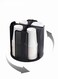 Disposable Cup Storage,360&Acirc;&deg; Rotating Coffee Cup and Lid Storage Organizer Holder, 4 Compartments, Black,Paper Cups Dispenser