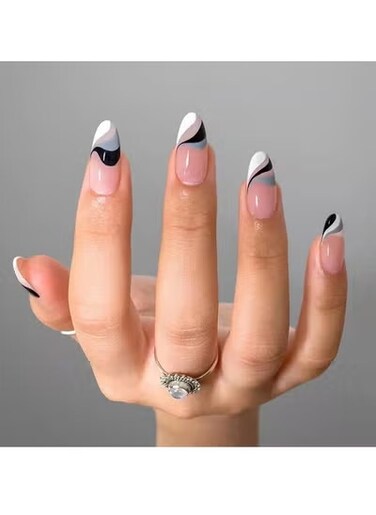 Salon Acrylic Reusable False Nails Set Double Tape and Glue Included