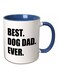 Best Dog Dad Ever Printed Mug White/Black/Blue