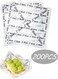 Pcs 7.1x7.1 Inch White Printed French Text Sandwich Wrapping Paper Waterproof Greaseproof Waxed Baking Sheets for Fried Chicken Deli Food Picnics Eid Parties Family Gatherings BBQs Lunch Boxes Kitchen Supplies