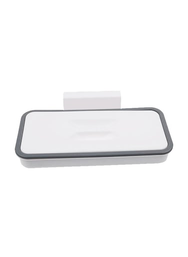 Trash Bag Holder For Kitchen Grey/White 24 x 11 x 5.5cm