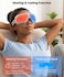Eye Massager with Heat and Cooling, Heated Eye Mask for Dry Eyes &amp; Sleep, Cooling Gel Mask for Puffiness, Bluetooth Music 5 Modes Cordless Foldable, Relax Gift for Women Men