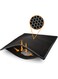 Cat Litter Mat Anti-Tracking Litter Mat, 30" X 22" Inch Honeycomb Double Layer Waterproof Urine Proof Trapping Mat for Litter Boxes, Large Size Super Soft EVA Material (Black)