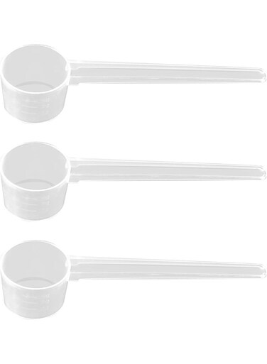 PCS 10ml Plastic Measuring Spoon Scoops Protein Scoop 5g Milk Powder Scoops Dosing Spoons Coffee Scoop Medicine Spoon Dishwasher Safe Reusable Spoons for Liquids Powders Kitchen Cooking Tool