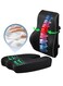 Advanced Portable Ergonomic Seat Cushion and Lumbar Support Pillow Set with Extra Large Memory Foam Back Support Pillow Cushion for Car Office Computer Chair Wheelchair