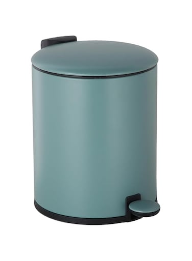 Vague Pedal Bin with Soft Closing Lid, Green 12 Liter Capacity, 13-1448