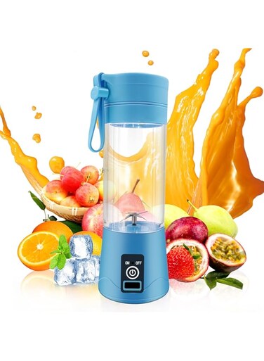 SIXBio Portable Blender,Personal Blender for Shakes and Smoothies,Personal Size Blenders with USB Rechargeable Mini Fruit Juice Mixer, Mini Juicer Smoothie Blender Bottles Travel 380ML