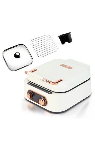 2.8L large capacity electric baking tray and cooking machine, 1800W, 10 in 1 multifunctional,frying