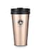 ORPIO (LABEL) Stainless Steel Vacuum Insulated Travel Tea and Coffee Mug -Insulated Cup for Hot &amp; Cold Drinks, Travel Thermos Flask with Lid- Golden