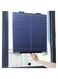 Suction Cup Pleated Roller Blind,Punch-Free Retractable Sunshade Window Blind,Blackout Curtain Door Drape,Privacy Screen/Sun Protection,for Kitchen Bathroom Office Car (46W x 120H)