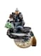 1pc Scenic Mountain Waterfall Resin Backflow Incense Burner with incense and holder