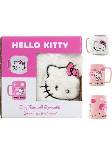 HELLO KITTY (PINK BOW FACE ICON) FUZZY MUG