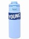 304 Stainless Steel Double Wall Vacuum Insulated Cup with Bounce Lid Straw 650ml Hiking Sports Water Bottle (Blue)
