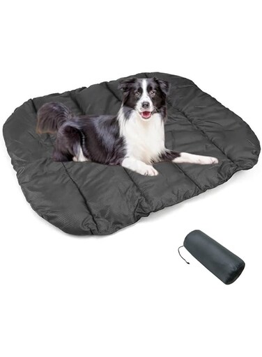 Dog Bed Blanket, Portable Foldable Pet Mat, Waterproof Large Size Dog Cushion, Washable Outdoor Pet Pad for Picnic, Camping Travel Mat with Storage Bag (110 * 76cm))