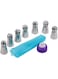 Miss Tiara 9-Piece Russian Piping Tip Set Silver/Blue/Purple 18x24x2.5centimeter