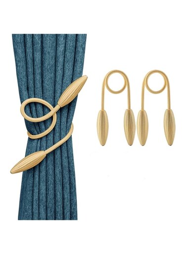 Bolivia's Curtain Tiebacks, 2 Pack Curtain Tieback Clips, Creative Decorative Window Drape Twist Tie Backs, European Style Modelling Curtain Holders Draperies Holdback for Home and Office