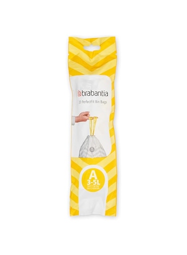 Brabantia Bin Liners, Size A, 3 L - 20 Bags