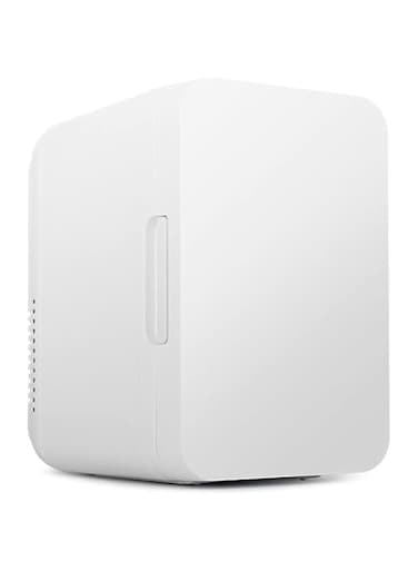 8L Mini Fridge, Travel Refrigerator with AC/DC Portable Thermoelectric Cooler and Warmer, Portable Personal Refrigerator for Food, Drinks, Skincare, Medications, Great for Office, Bedroom, Dorm, Car