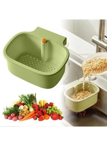 Self-Cleaning Sink Strainer Basket &acirc;&euro;&ldquo; Sink Food Catcher with Bottom Release, Kitchen Sinks Food Waste Collector