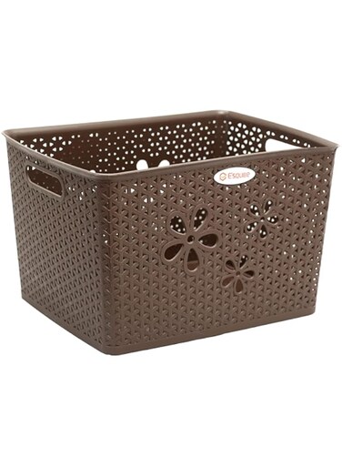 Esqube Zeta laundry basket, Brown Color