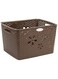 Esqube Zeta laundry basket, Brown Color