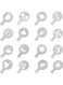 One 16-Piece Coffee Printing Stencil White 33grams