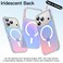 Iridescent Case for iPhone 17 Pro Max 6.9-Inch Compatible with MagSafe, Cute Unique and Aesthetic Design, Colorful Fluorescent Translucent Back Shockproof Phone Cover (Iridescent)