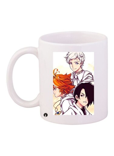 Anime Printed Coffee Mug White/Orange/Black
