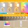 Battery Operated Wall Sconces Set of 2, Rechargeable Wireless Wall Lights with Remote &amp; White Fabric Shade, Indoor Not Hardwired Dimmable Wall Lamps for Bedroom, 2 Bulbs