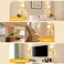 Battery Operated Wall Sconces Set of 2, Rechargeable Wireless Wall Lights with Remote &amp; White Fabric Shade, Indoor Not Hardwired Dimmable Wall Lamps for Bedroom, 2 Bulbs