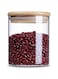 Blackstone Glass Jar Canister with Bamboo Lid Kitchen Air Tight Container YK4101 (450 ML)
