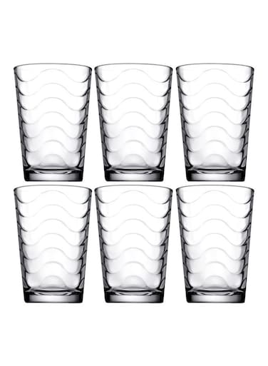 6-Piece Toros Tumbler Set Clear