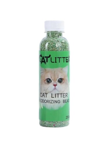 Cat Litter Deodorizer Beads, Multi-Purpose Cat Litter Odor Eliminatorr, Cat Litter Scent Neutralizer for Closets, Litter Box, Kitchens, Bathrooms, Efficient Cat Litter Deodorizing Powder (Apple)