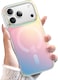 Iridescent Case for iPhone 17 Pro Max 6.9-Inch Compatible with MagSafe, Cute Unique and Aesthetic Design, Colorful Fluorescent Translucent Back Shockproof Phone Cover (Iridescent)