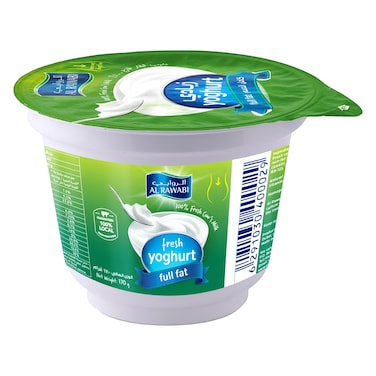 الروابي زبادي كامل الدسم 170 غرام