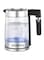 DOMEA Electric Glass Kettle, 1.8 Litre, 360&deg; Rotational Cordless Electric Jug With Detachable Power Base, LED Illumination, Auto Cut-off Function, 1500 W, For Home &amp; Office, 2 Year Warranty