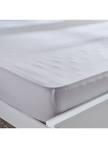Box Derby Solid Microfiber King Fitted Sheet - 180x200+25 cm