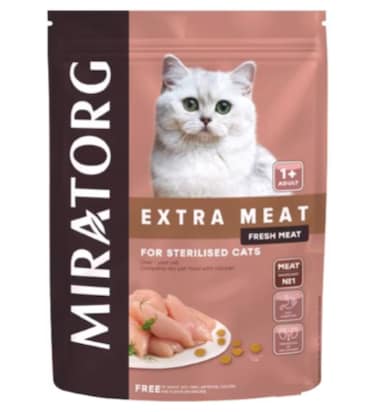 Miratorg EXTRA MEAT with Chicken for Sterilised Cat Dry Food
