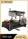 Extendable Dish Drying Rack, Stainless Steel Dish Rack with Drainboard, Detachable Kitchen Dish Drainers, 2-Tier Large-Capacity Dish Rack, Dish Racks for Kitchen Counter, Black