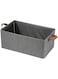 Doyelex Wardrobe Organizer for Clothes with Metal Frame 26 Litre Rectangle Storage Baskets for Clothing Fabric Storage Box with Handles Shelf Basket for Storage Clothes Pants Jeans Sweater