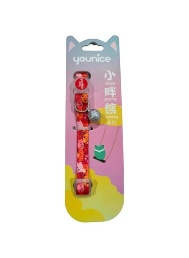 Golden Panda Cat Collar 10mm x 20-30cm Color: Red