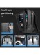 Mobcos Back Pack Black 8511 Waterproof Anti-Theft Laptop Backpack with USB Charging Port &ndash; Slim Business Travel Backpack for Men &amp; Women, Durable Oxford Material, Lightweight Work &amp; College Bag