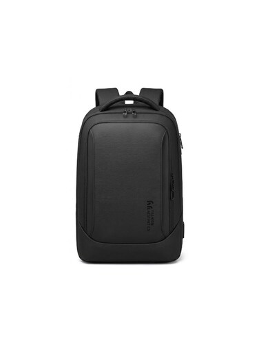 Mobcos Back Pack Black 8511 Waterproof Anti-Theft Laptop Backpack with USB Charging Port &ndash; Slim Business Travel Backpack for Men &amp; Women, Durable Oxford Material, Lightweight Work &amp; College Bag