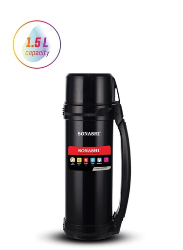 1.5L Vacuum Flask for Hot And Cold Beverages High Quality Stainless Steel Body with Double Wall Insulation Unbreakable Flasks with Big Mouth for Daily Use Portable Friendly SVF-1501