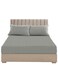 Light Grey Extra Deep Pocket Bed Sheet Cotton 3 Piece Sheet Set 180x200+25cm