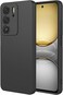 Case for Realme C75 Liquid Gel Rubber Bumper Case with Soft Microfiber Lining Cushion Slim Hard Shell Shockproof Protective Cover for Realme C75 2024 (Black