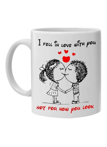 Styles I Fell In Love With You Printed Mug White 10cm
